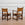 Six French Oak and Rush Dining Chairs with Carved Front Rail and Turned Elements, France Circa 1945
