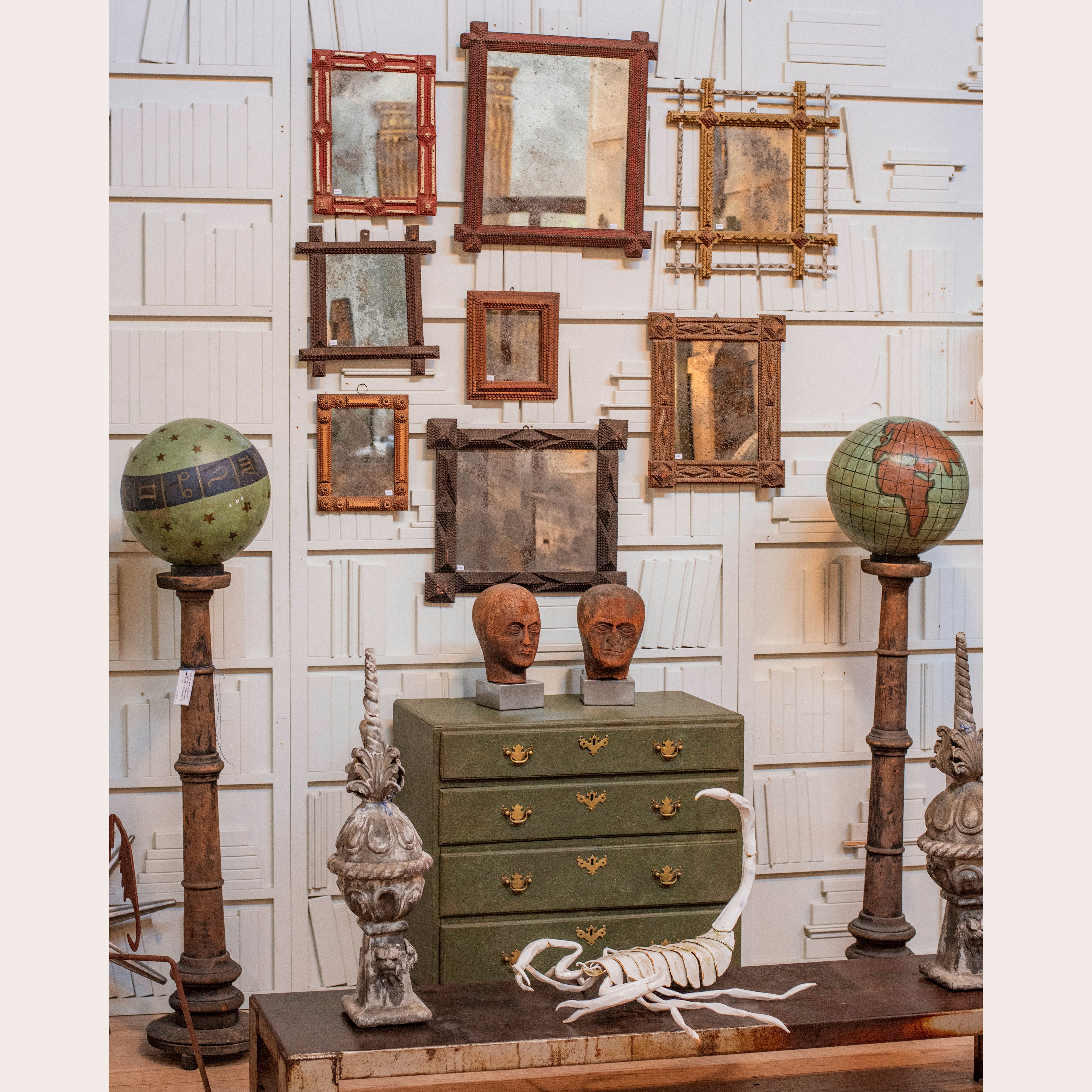 Antique Tramp Art Mirrors of Varying Sizes and Styles – RT Facts