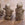 Set of Seven Whimsical 18th C Italian Limestone Garden Figures
