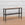 Tapered Console with Shelf and Various Wood Tops in Blackened Finish, 48"W