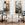 Two Antique French Pine Mirrors with Distressed Glass, Each