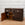19th C. French Country Pine Cupboard with Weathered Dark Brown Paint and Porcelain Knobs
