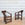 Pair of Early 20th C. Swedish Carved Oak Monk Chairs