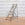 Vintage French Wrought Iron Folding Library Ladder with Oak Steps