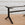 In Stock Vitruvian Table Base in Blackened Finish, 54"L