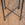 Tambourine Side Table with Gunmetal Base and Two-Toned Leather Top