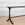 Wishbone Table Base Only with Blackened Finish, 67"L