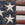 Folk Art American Flag, Zinc and Wood