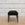 In Stock Tapered Leg Bench with Blackened Base and Jet Black Hair on Hide, 42"L