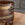 19th C English Banded Wine Cooler with Brass Tray and Removable Base on Casters