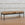 In Stock Monaco Bench with Blackened Base and Hair on Hide, 51"L