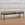 Monaco Bench with Blackened Base and Hair on Hide, 51"L