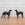 Pair of Antique English Figural Lead Whippets