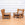 Pair of Heavy French Brutalist Oak Armchairs Chairs, Circa 1960