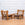 Pair of Heavy French Brutalist Oak Armchairs Chairs, Circa 1960