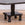 Ebonized Side or Coffee Table with Radius Corners