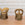 Set of Five Vintage French Faux Bois Garden Dining Chairs