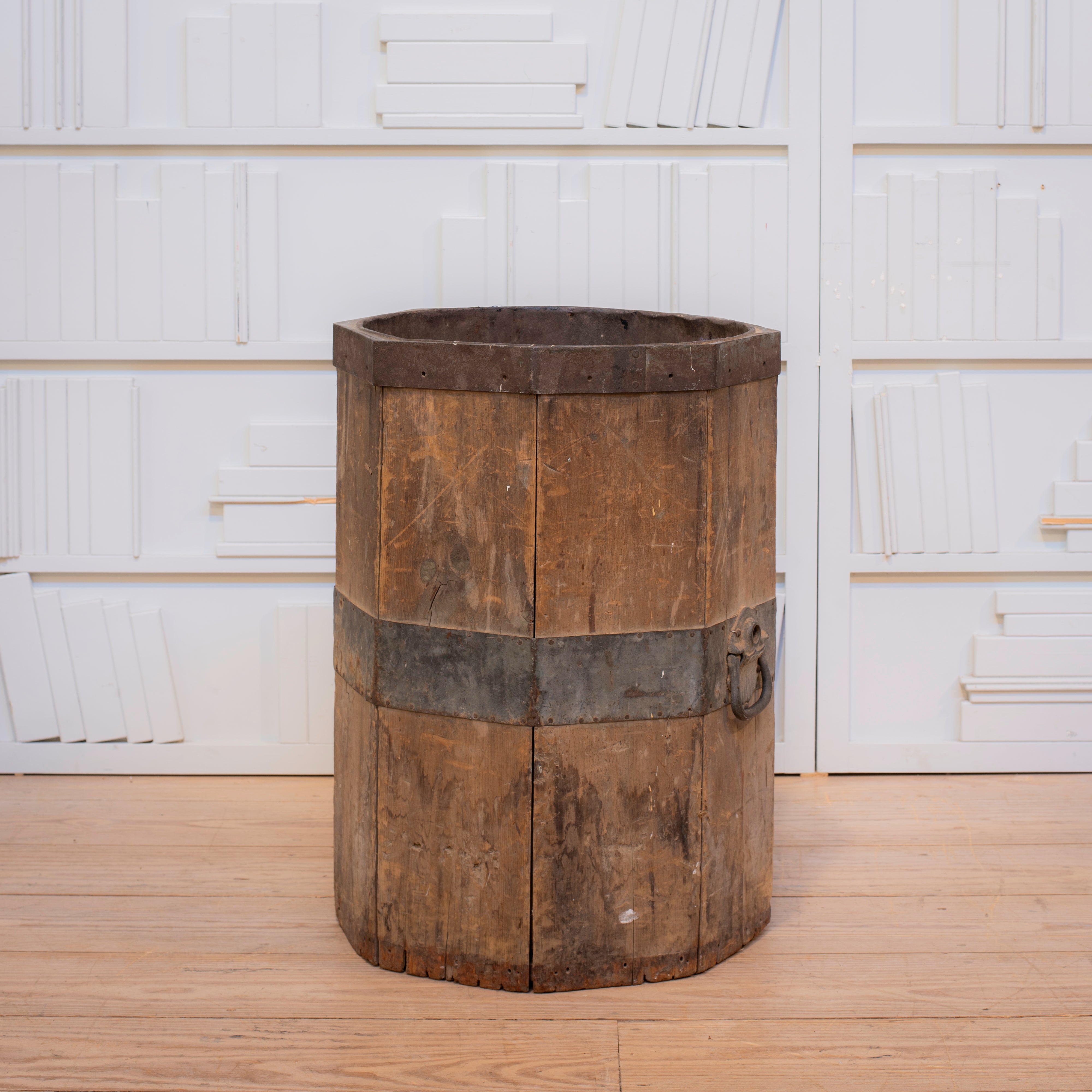 Octagonal Wood & Zinc Bin with Handles – RT Facts