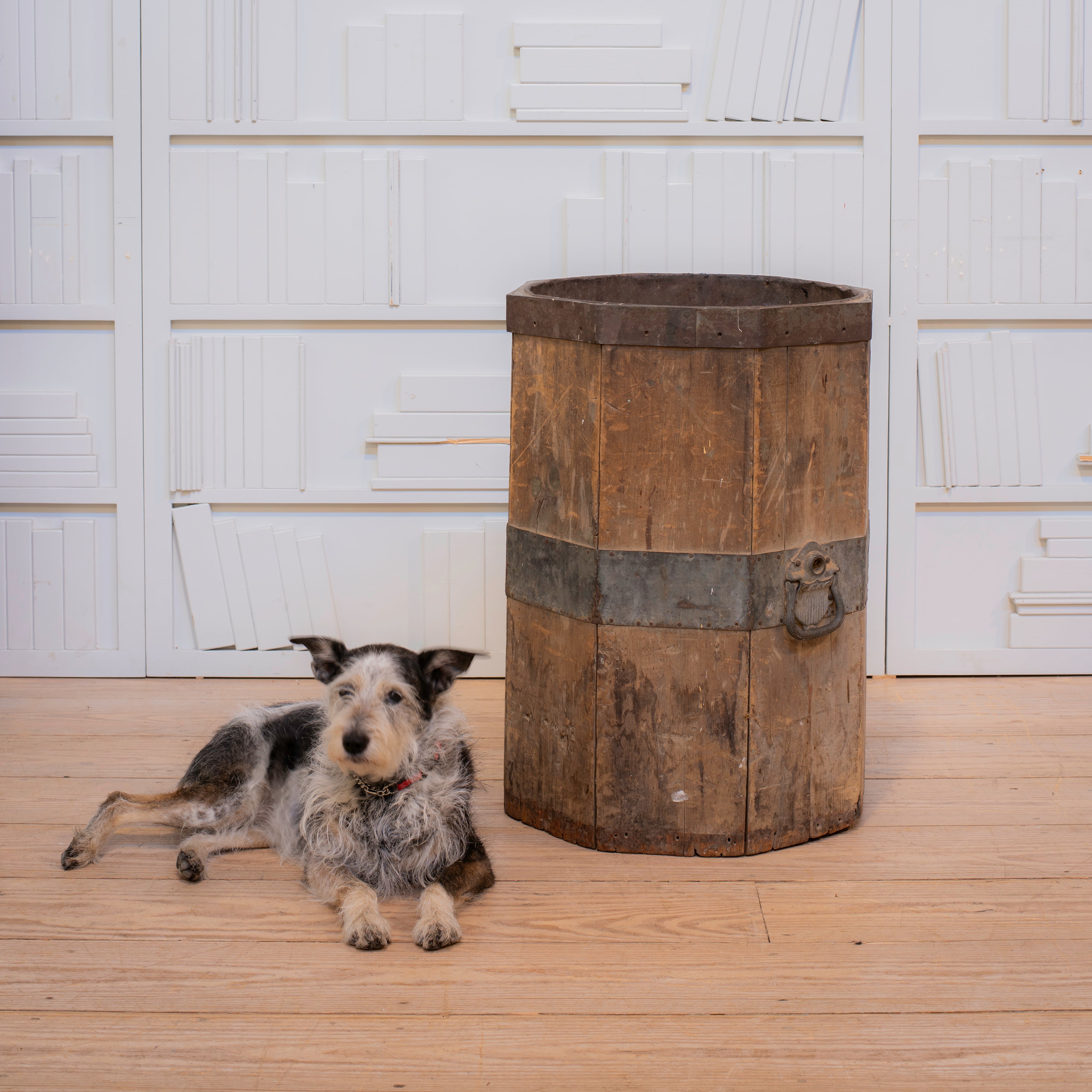 Octagonal Wood & Zinc Bin with Handles – RT Facts