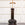 Antique Black Forest Carved and Ebonized Table Lamp