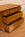 Antique Swedish Pine Chest of Drawers with Drop-Leaf Desk