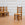 Set of Four 1940s French Ladder Back Chairs attributed to Charles Dudouyt
