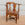 Queen Anne Style Walnut Corner Chair with Leather Seat