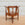 Queen Anne Style Walnut Corner Chair with Leather Seat