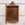 Folk Art Wall Cabinet with Key and Antique Mirror