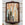 19th C. Swiveling Butler Mirror with Crown and Convex Glass (sold)