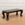 Antique Paw-Foot Coffee Table or Bench with Black Leather Cushion
