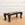 Antique Paw-Foot Coffee Table or Bench with Black Leather Cushion