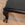 Antique Paw-Foot Coffee Table or Bench with Black Leather Cushion