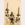 Pair of Antique Porcelain and Tole Rose Candle Sconces