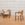 Two Pairs of 1940s French Cerused Oak Arm Chairs with Muslin, Per Pair