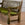 Mossy Vintage Teak Garden Bench
