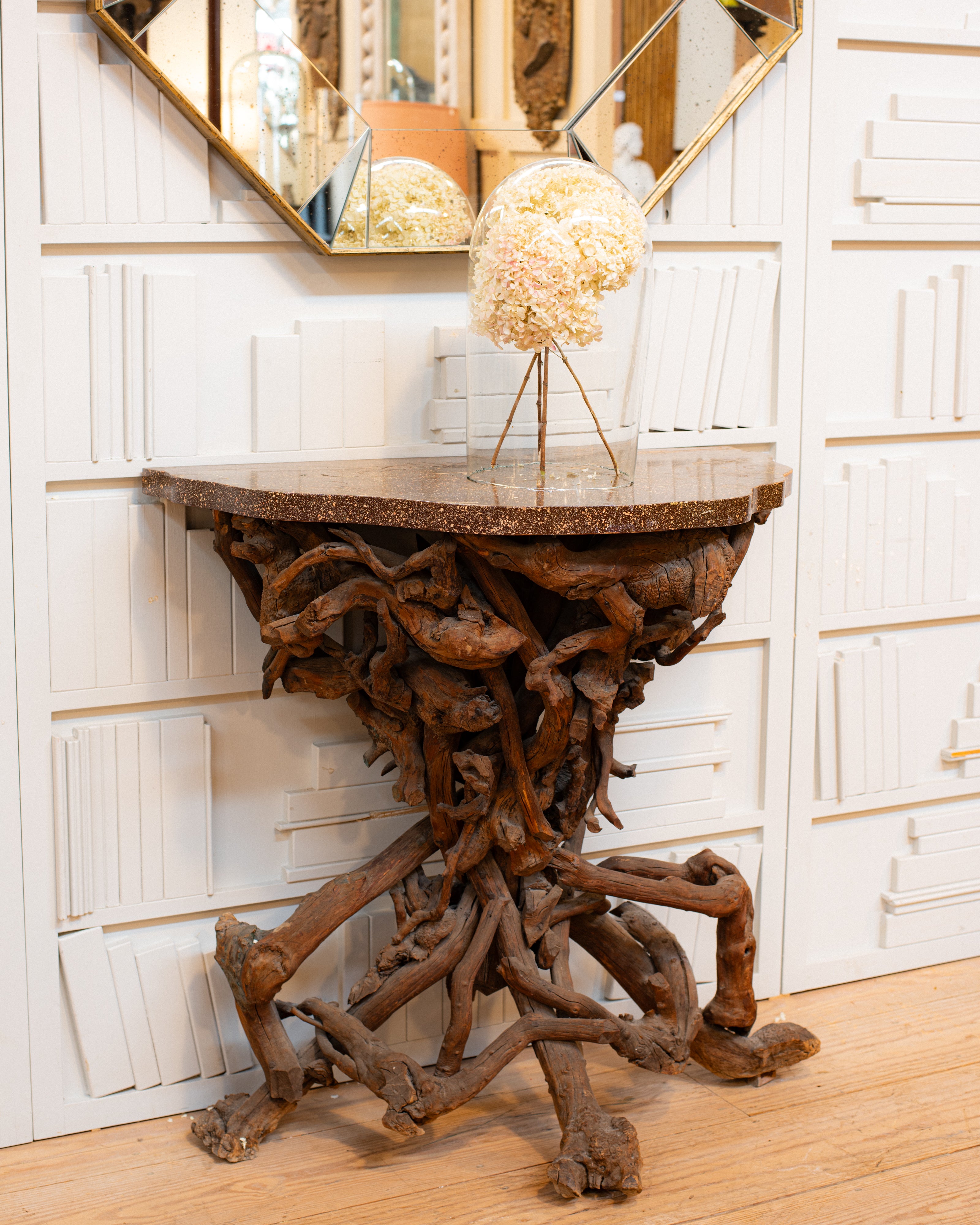 19th C Root Table with Faux-Painted Porphyry Top – RT Facts