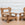 Pair of Heavy French Brutalist Oak Armchairs Chairs, Circa 1960