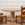 In Stock Two-Tone Biedermeier Table in Natural White and Bleached Oak