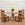 In Stock Two-Tone Biedermeier Table in Natural White and Bleached Oak