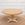 In Stock Two-Tone Biedermeier Table in Natural White and Bleached Oak