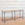 In Stock Cat's Cradle Console in Prussian Blue Powder Coat with Natural Linen Top