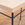 In Stock Cat's Cradle Console in Prussian Blue Powder Coat with Natural Linen Top