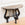 Demilune Zinc Top Console Table