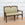 19th C. Carved Walnut Cattail Settee covered in Green Linen