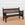 Early 20th C. Elm Bench with Carved Verse in Relief