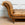 19th C. English Tufted Leather Chaise Lounge on Casters
