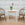 Queen Anne Style Painted Ellipse Side Table with Star Motif (SOLD)