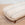 19th C. English Cherry & Linen Ottoman on Casters