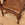 Queen Anne Style Walnut Roundabout Chair with Leather Seat
